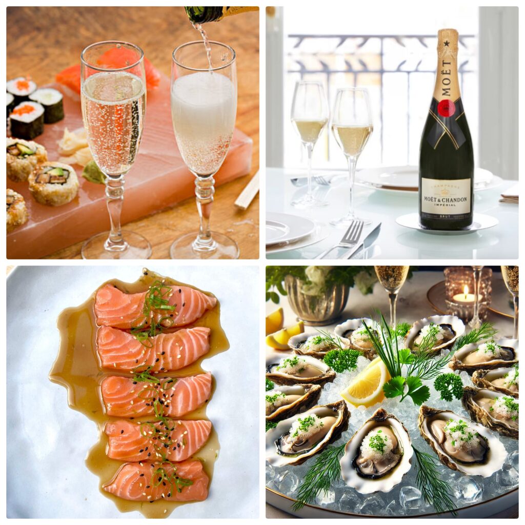 Champagne en Feestdagen oesters