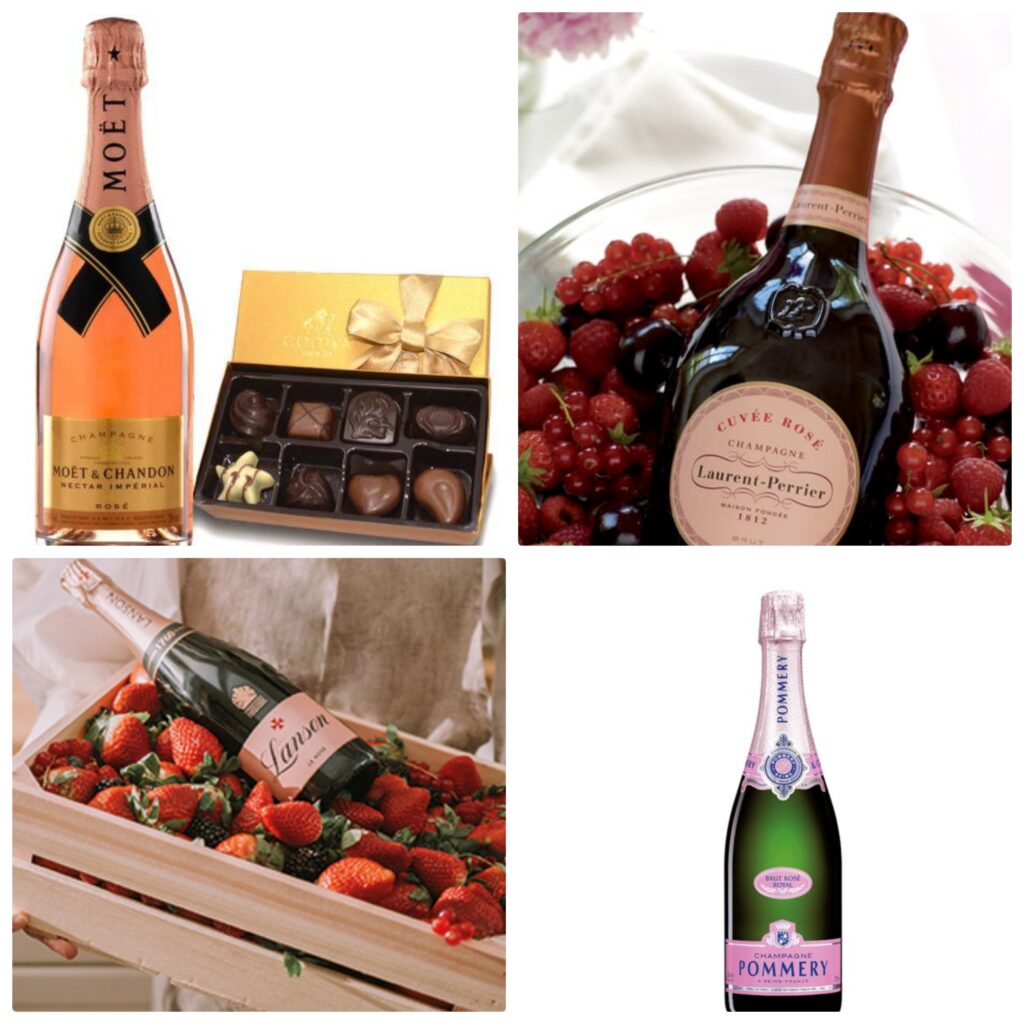 fresh and flyy Champagne chocolade en rose
