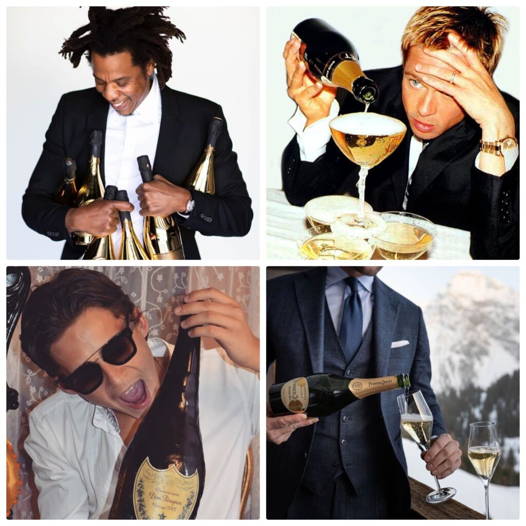fresh and flyy champagne drinkin'
